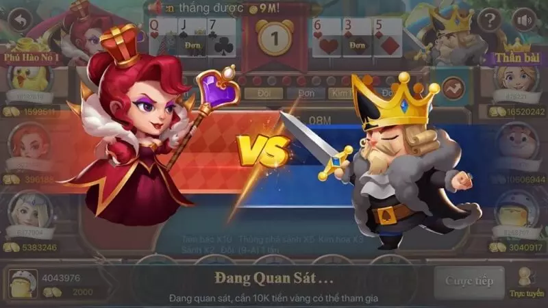 Đại chiến đỏ đen 68 game bài