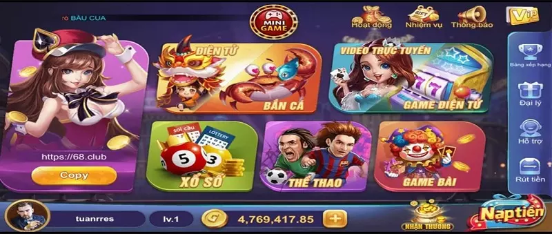 lô đề 68 Game Bài