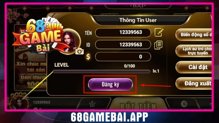 tặng giftcode tân thủ cho tân binh 68 club game bài