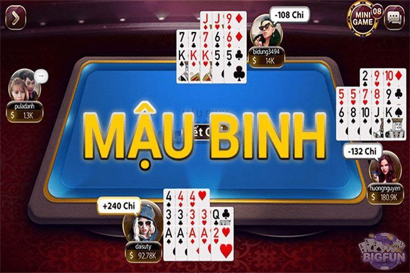 Trải nghiệm game bài đổi thưởng online Mậu binh 