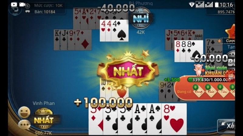 Tham gia trải nghiệm tựa game bài tá lả