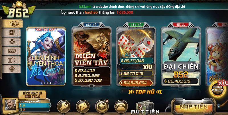 Giới thiệu về cổng game B52 Club