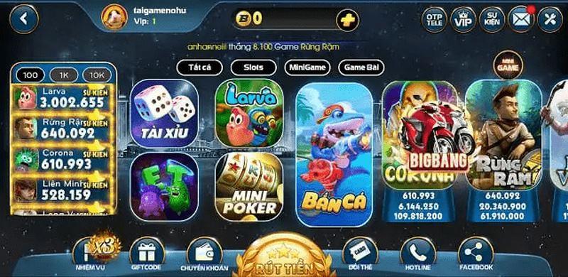 Sảnh cá cược đa dạng thể loại game