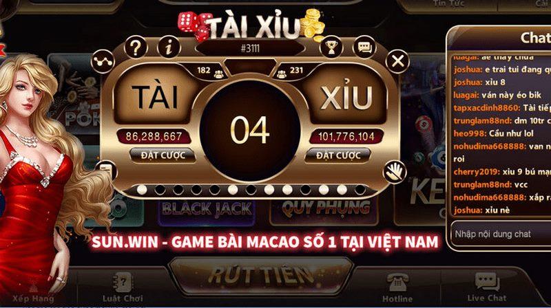 Game Tài Xỉu đổi thưởng số 1 ở Sunwin