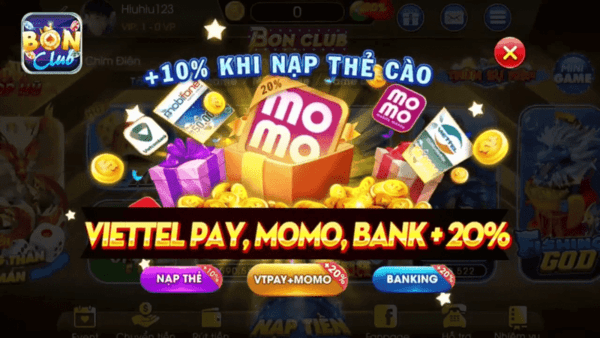 Ưu đãi khi tải game bài đổi thưởng bonclub