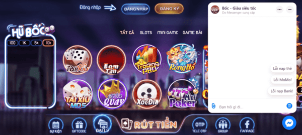 Thị trường của game Boc Fan đông đảo thành viên