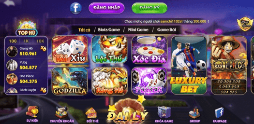 Kho game Luxy Club đồ sộ cùng nhiều ưu đãi khủng