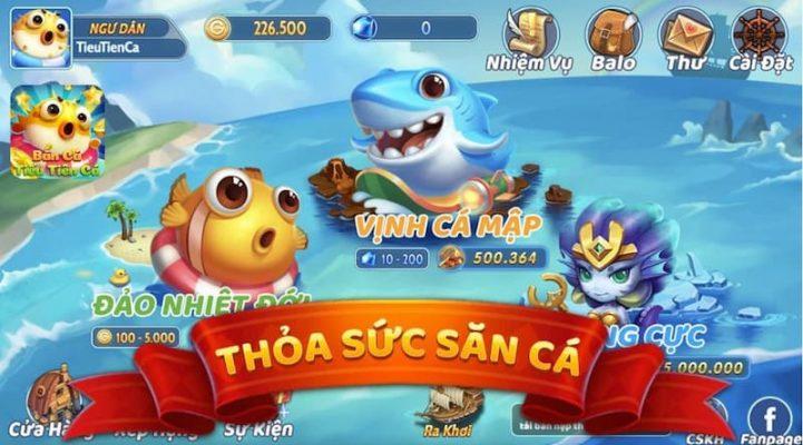 Rút thưởng cực nhanh tại cổng game Tiểu tiên cá