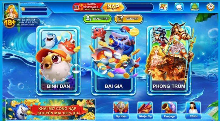 Giao diện game Săn rồng vàng 