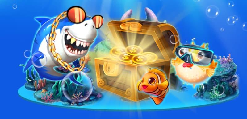 Minh họa bắn cá tại cổng game siêu nổ hũ