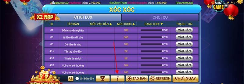 Tìm hiểu luật chơi game Lux888