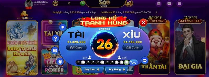 Minigame hấp dẫn tại Sao Club