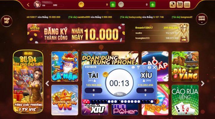 Mini game tại Vic88