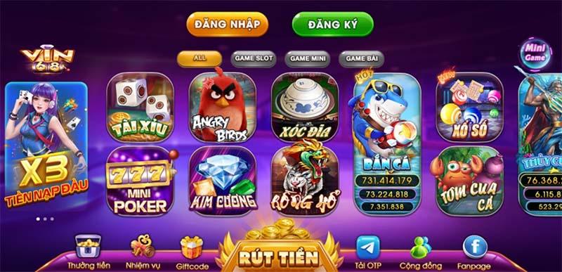 Vin68 Club cổng game bài đổi thưởng số 1