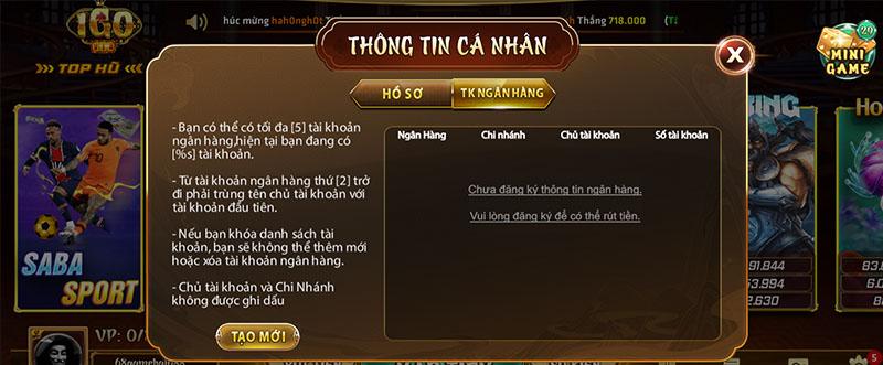 Cách rút tiền game iGo 