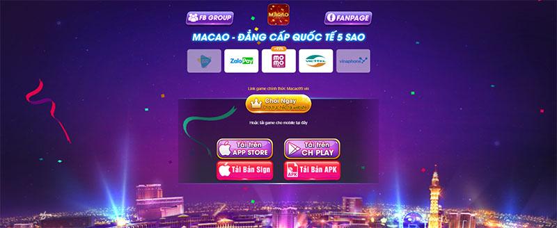 Giới thiệu về Macao99