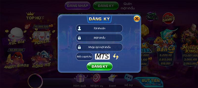 Đăng Ký Tài Khoản Game Sanvip