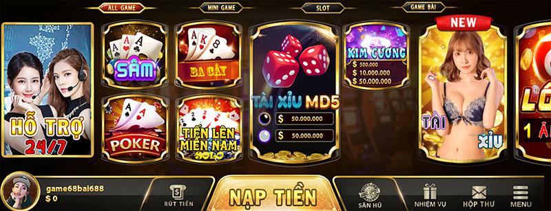 Cung cấp nhiều game khác biệt 