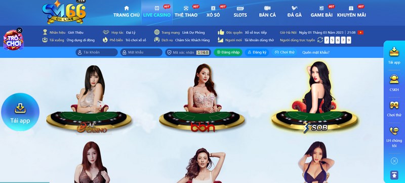 sảnh casino chơi hấp dẫn