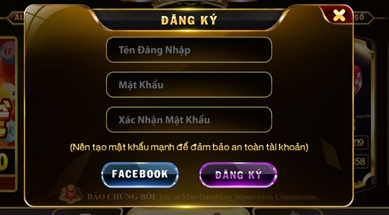 Thao tác đăng ký tài khoản tại cổng game dễ dàng