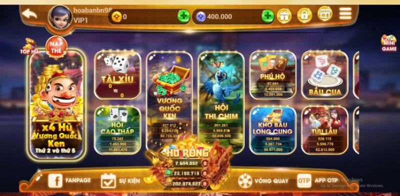 Game nổ hũ nhiều thể loại, hình ảnh đẹp, trả thưởng tốt hàng đầu thị trường