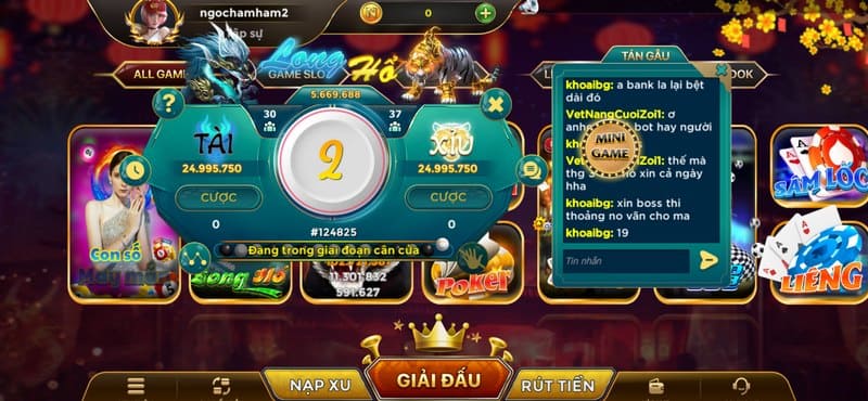 Mini game là sảnh chơi hấp dẫn và luôn được nhiều dân chơi lựa chọn nhất