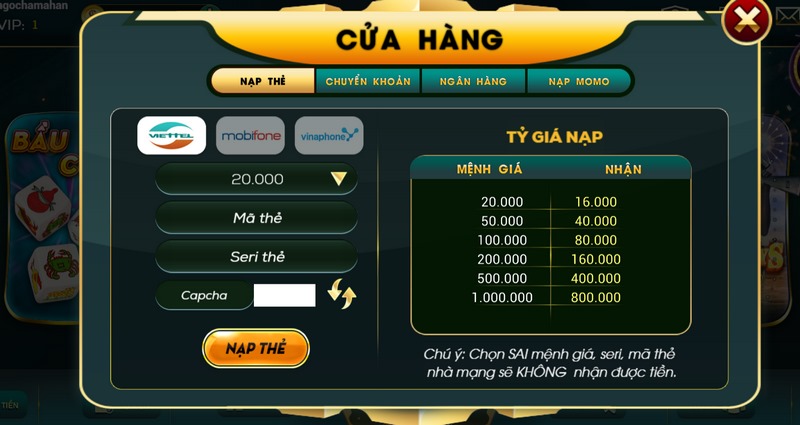 Nạp tiền vào tài khoản game không cần lo lắng việc bị mất