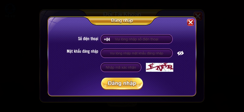 Điền thông tin đăng nhập 68 Game Bài chuẩn xác